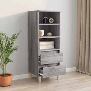 Skříň highboard šedá sonoma 40 x 36 x 110 cm kompozitní dřevo - obrázek 6