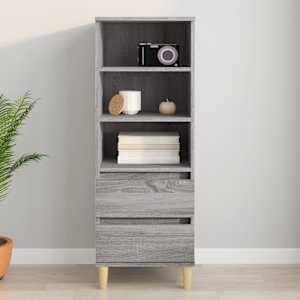 Skříň highboard šedá sonoma 40 x 36 x 110 cm kompozitní dřevo - obrázek 1