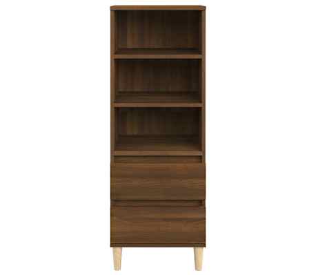 vidaXL Hoge kast 40x36x110 cm bewerkt hout bruineiken