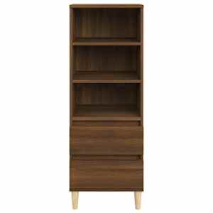 vidaXL Hoge kast 40x36x110 cm bewerkt hout bruineiken