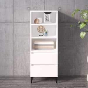 Skříň highboard bílá 40 x 36 x 110 cm kompozitní dřevo - obrázek 1