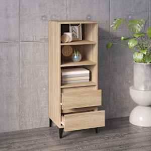 Skříň highboard dub sonoma 40 x 36 x 110 cm kompozitní dřevo - obrázek 6