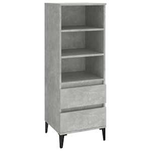 Skříň highboard betonově šedá 40 x 36 x 110 cm kompozitní dřevo - obrázek 2