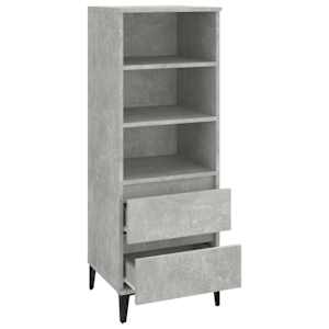 Skříň highboard betonově šedá 40 x 36 x 110 cm kompozitní dřevo - obrázek 4