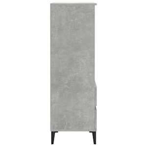 Skříň highboard betonově šedá 40 x 36 x 110 cm kompozitní dřevo - obrázek 5