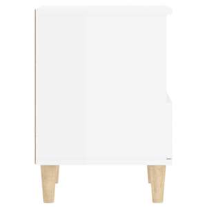 Noční stolky 2 ks bílé s vysokým leskem 40x35x50 cm - obrázek 9
