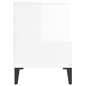 Noční stolky 2 ks bílé s vysokým leskem 40x35x50 cm - obrázek 9