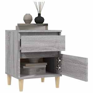 Noční stolky 2 ks šedá sonoma 40x35x50 cm - obrázek 4
