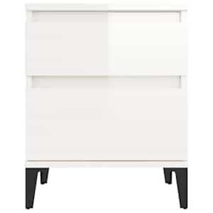 Noční stolky 2 ks bílé s vysokým leskem 40x35x50 cm - obrázek 6