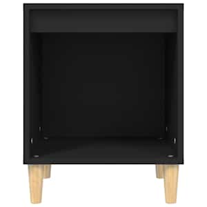 Noční stolek černá 40x35x50 cm kompozitní dřevo - obrázek 5
