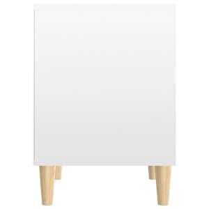 Noční stolek bílý s vysokým leskem 40x35x50 cm kompozitní dřevo - obrázek 6