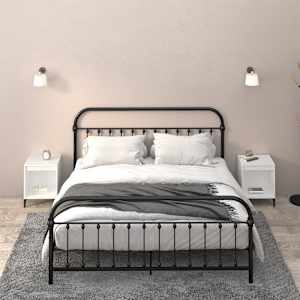 Nočna omarica 2 kosa Bela 40x35x50 cm