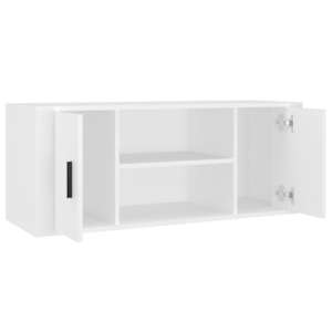 TV skříňka bílá 100 x 35 x 40 cm kompozitní dřevo - obrázek 6