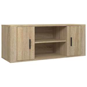 TV skříňka dub sonoma 100 x 35 x 40 cm kompozitní dřevo - obrázek 2