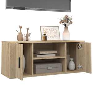 TV skříňka dub sonoma 100 x 35 x 40 cm kompozitní dřevo - obrázek 4