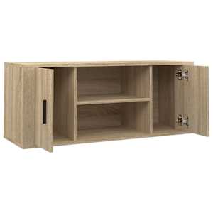 TV skříňka dub sonoma 100 x 35 x 40 cm kompozitní dřevo - obrázek 6