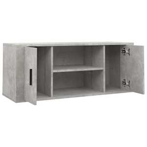 TV skříňka betonově šedá 100x35x40 cm kompozitní dřevo - obrázek 4
