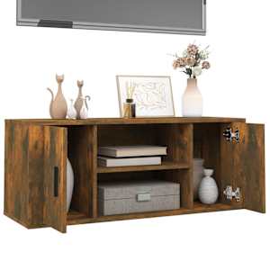 TV skříňka kouřový dub 100 x 35 x 40 cm kompozitní dřevo - obrázek 4