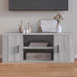 TV skříňka šedá sonoma 100 x 35 x 40 cm kompozitní dřevo - obrázek 1