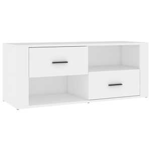 TV skříňka bílá 100 x 35 x 40 cm kompozitní dřevo - obrázek 2