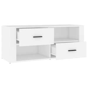TV skříňka bílá 100 x 35 x 40 cm kompozitní dřevo - obrázek 7