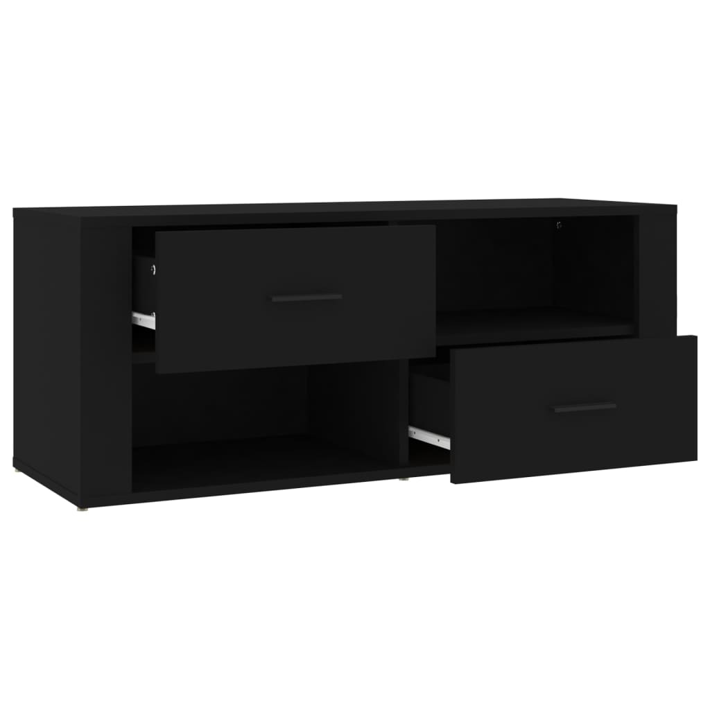Meuble TV Noir 100x35x40 cm Bois d’ingénierie | meublestv.fr 8