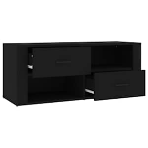 TV skříňka černá 100 x 35 x 40 cm kompozitní dřevo - obrázek 7