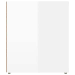 TV skříňka lesklá bílá 100x35x40 cm kompozitní dřevo - obrázek 8