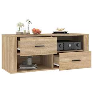 TV skříňka dub sonoma 100 x 35 x 40 cm kompozitní dřevo - obrázek 5