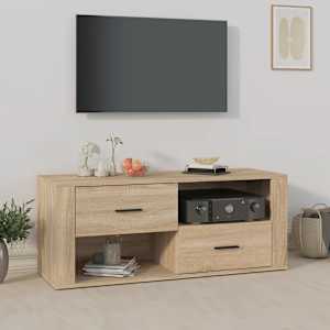 TV omarica sonoma hrast 100x35x40 cm inženirski les