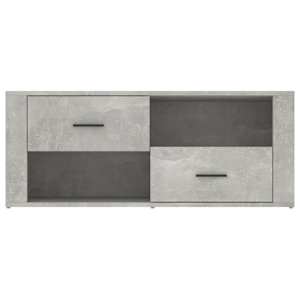 TV skříňka betonově šedá 100x35x40 cm kompozitní dřevo - obrázek 6