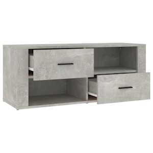 TV skříňka betonově šedá 100x35x40 cm kompozitní dřevo - obrázek 7