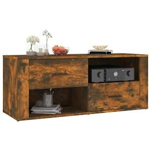 TV skříňka kouřový dub 100 x 35 x 40 cm kompozitní dřevo - obrázek 4