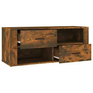TV skříňka kouřový dub 100 x 35 x 40 cm kompozitní dřevo - obrázek 7