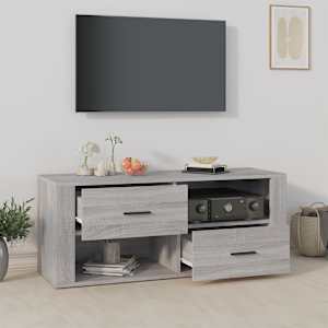 TV skříňka šedá sonoma 100 x 35 x 40 cm kompozitní dřevo - obrázek 3