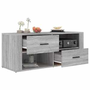 TV skříňka šedá sonoma 100 x 35 x 40 cm kompozitní dřevo - obrázek 5