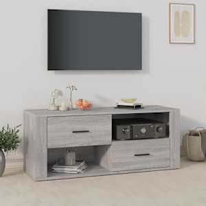 TV skříňka šedá sonoma 100 x 35 x 40 cm kompozitní dřevo - obrázek 1