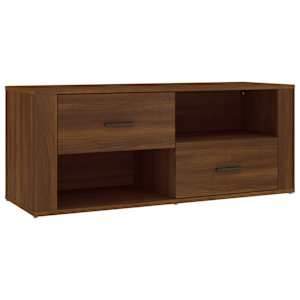 TV skříňka hnědý dub 100 x 35 x 40 cm kompozitní dřevo - obrázek 2