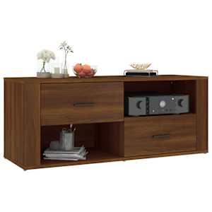 TV skříňka hnědý dub 100 x 35 x 40 cm kompozitní dřevo - obrázek 4