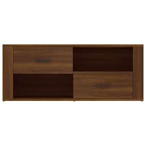 TV skříňka hnědý dub 100 x 35 x 40 cm kompozitní dřevo - obrázek 6