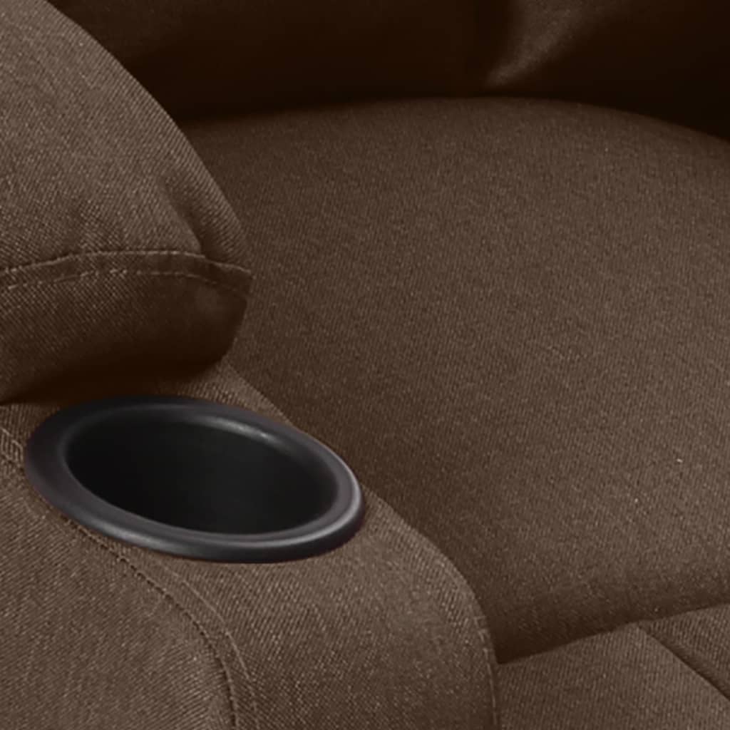 barna szövet felállást segítő masszázsfotel