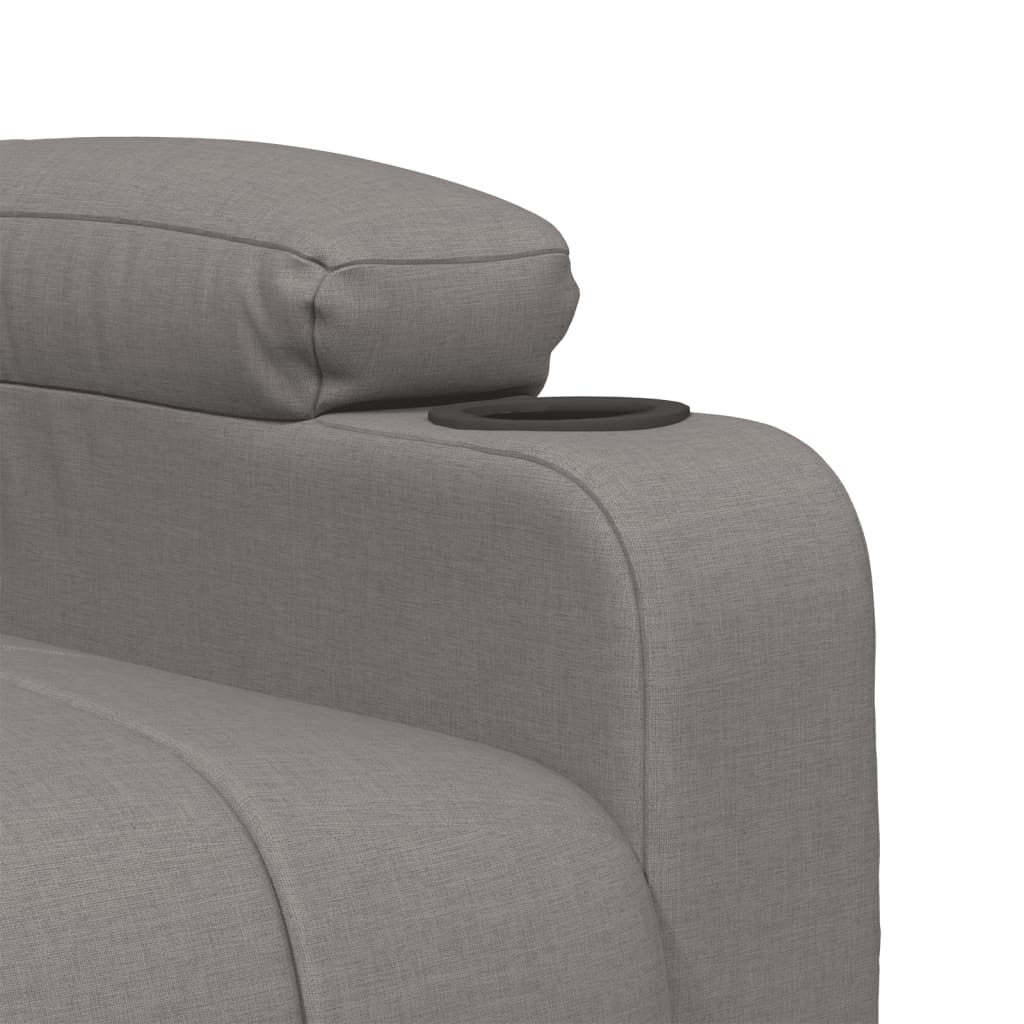 Изправящ стол, таупе, текстил