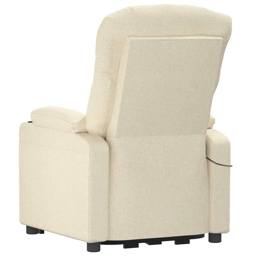 Изправящ стол, кремав, текстил