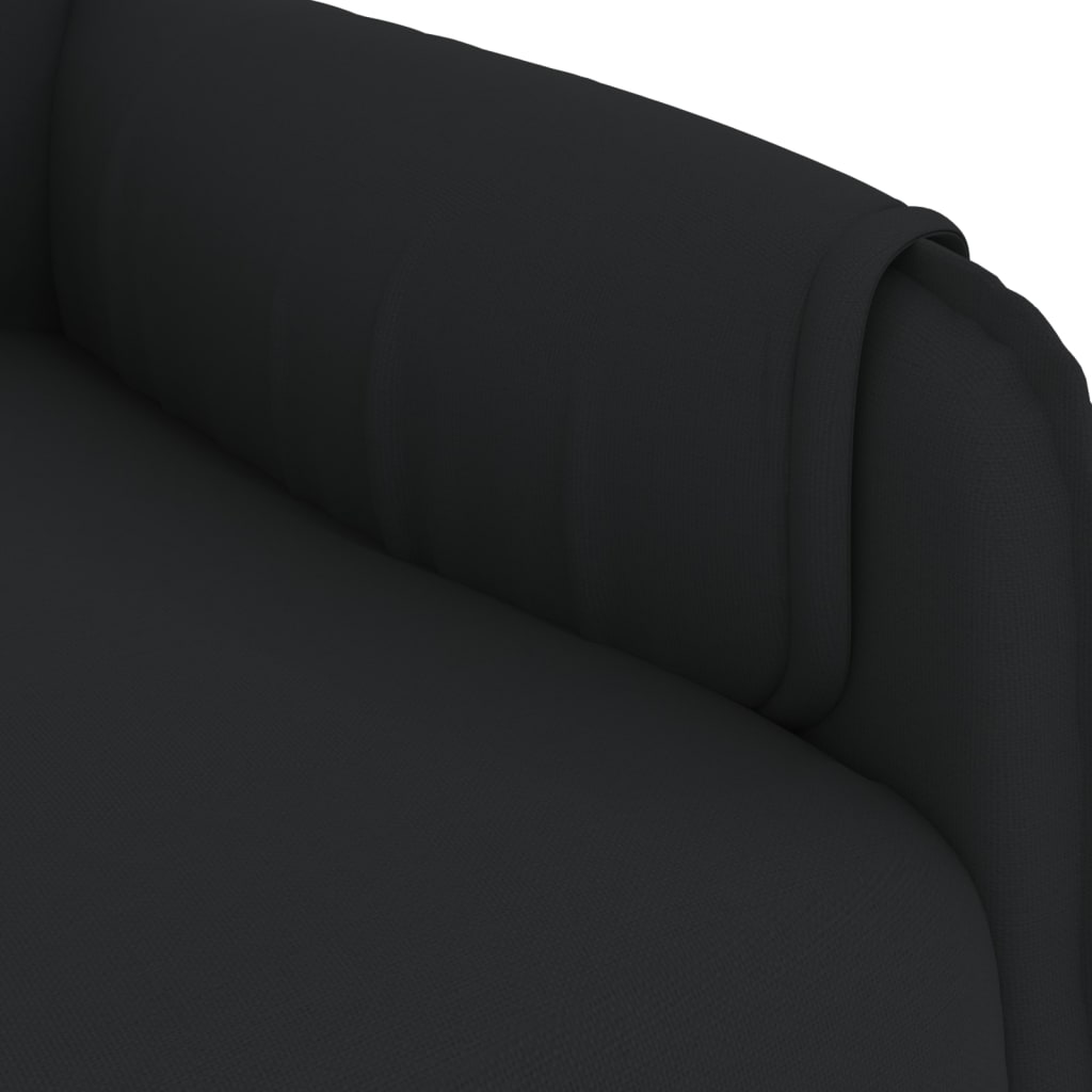 Atsistojantis krėslas, juodos spalvos, audinys | Stepinfit.lt