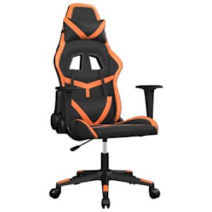 vidaXL m&auml;nguritool, must ja oranž, kunstnahk
