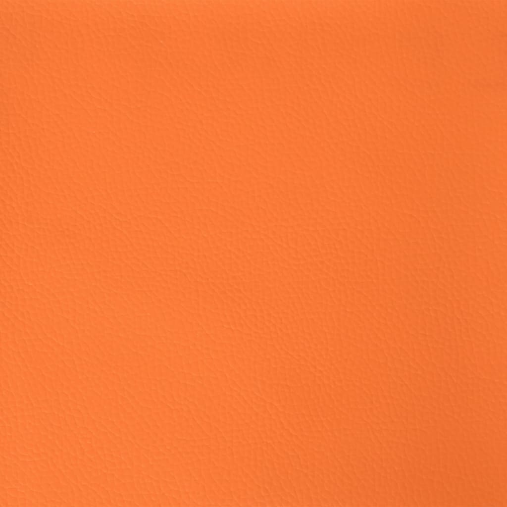 datorspēļu krēsls, melna un oranža mākslīgā āda