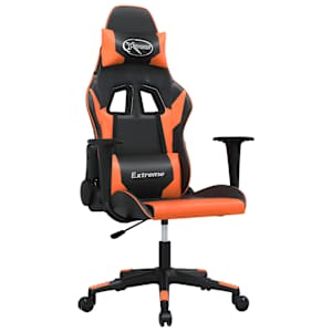 vidaXL m&auml;nguritool, must ja oranž, kunstnahk