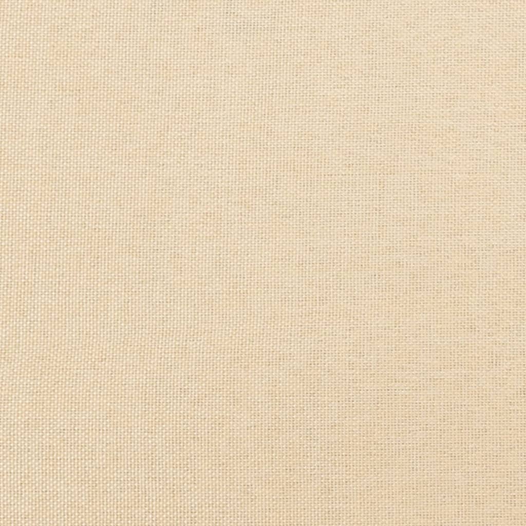 Herní židle s podnožkou černá a krémová textil - obrázek 14