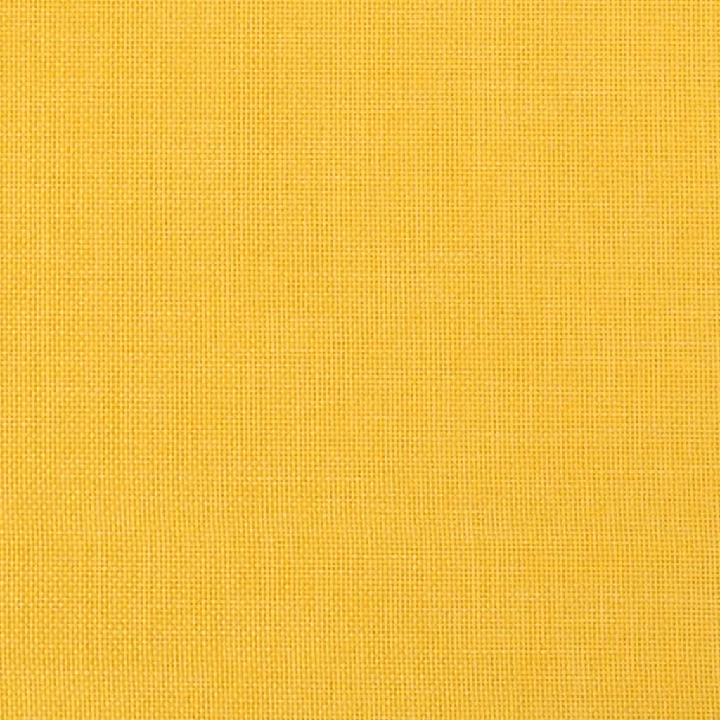 Herní židle s podnožkou černá a žlutá textil - obrázek 14