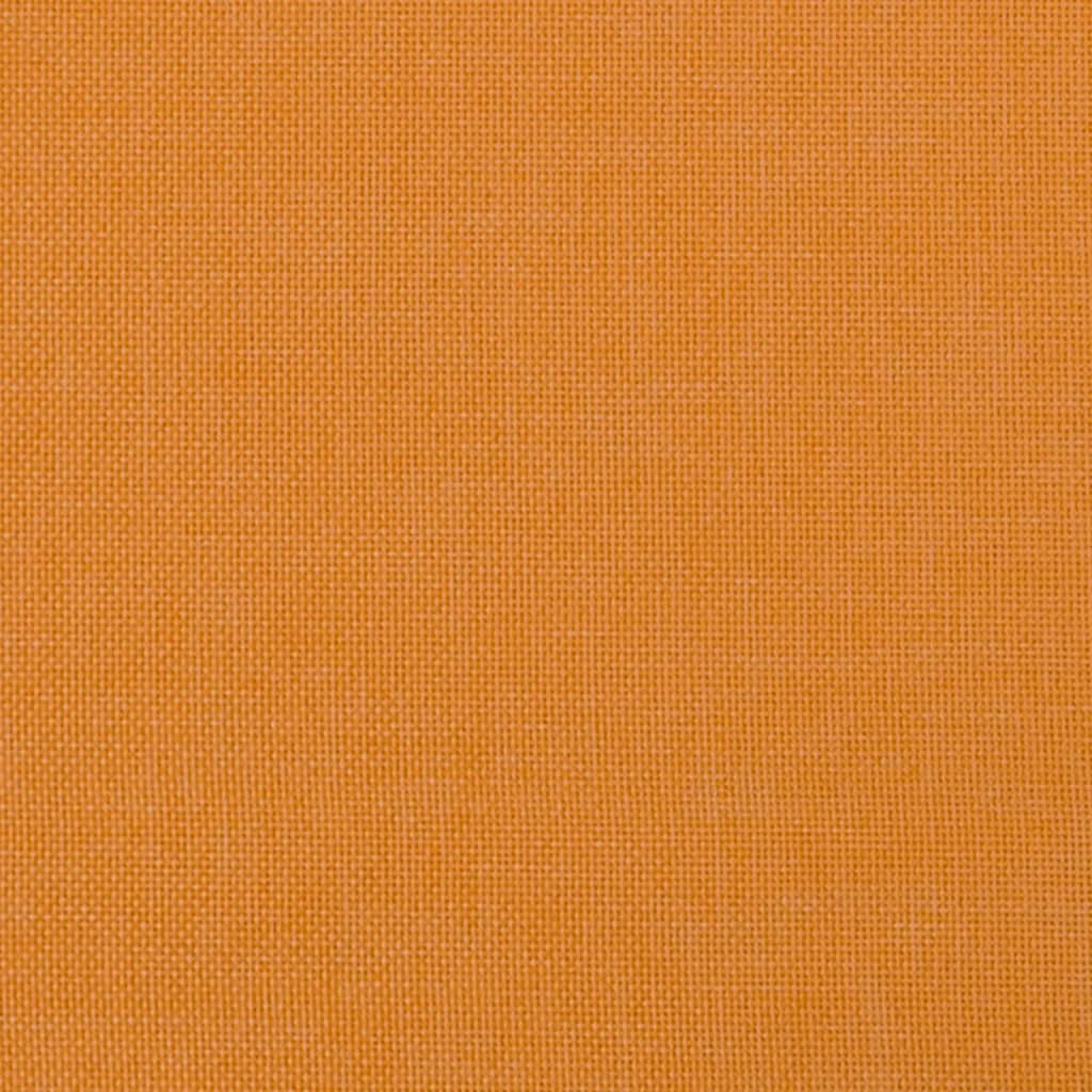Herní židle s podnožkou černá a oranžová textil - obrázek 14